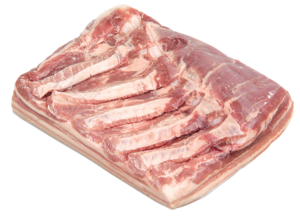 Fresh bacon, half piece