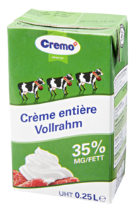 Vollrahm 35% UHT Cremo 25 cl