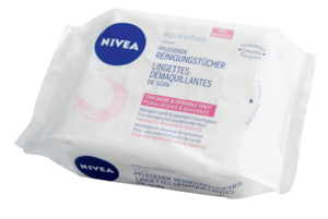 Nivea Salviettine detergenti nutrienti Olio di argan naturale, acido ialuronico 2x25