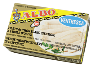Weisse Thunfischfilets in Olivenöl 3x118g
