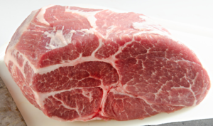 Coppa di maiale fresca disossata