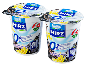 Nestlé Hirz Yogurt 0% mora e vaniglia 2x180g