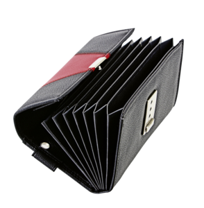 Kellnertasche Kunstleder Schwarz/Rot