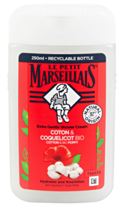 Le Petit Marseillais Gel doccia latte di cotone e papavero bio 2x250ml