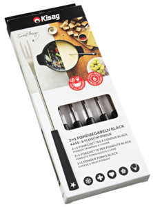 Forchetta da fonduta 2in1 Black