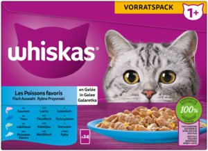 Whiskas Sélection 1+ Poisson Gelée 24x85g