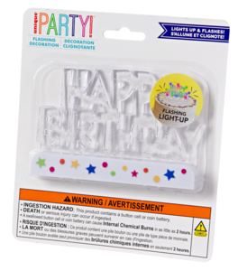 Décoration Clignotante Happy Birthday