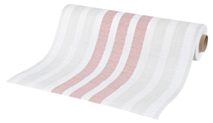 Tischläufer Rigato Bordeaux 0.4x24 m