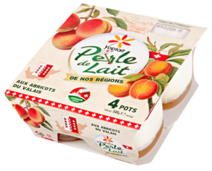 Yogurt Perle de Lait alle albicocche specialità regionale Yoplait 4x125g