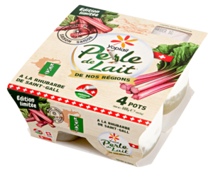 Yogurt Perle de Lait al rabarbaro Yoplait 4x125g