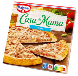 Dr. Oetker Pizza surgelata con tonno certificato MSC 435g