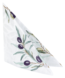 Serviette 3-lagig Olive Garden 33 cm 50x