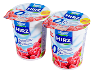 Nestlé Hirz Jogurt ai lamponi 0% Hirz 2x180g