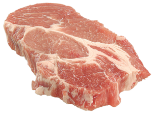 Fettine di coppa di maiale fresche