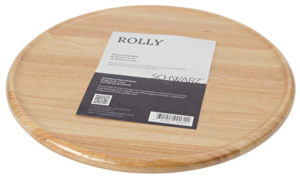 Plateau en bois tournant