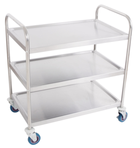 Carrello di servizio in acciaio inox