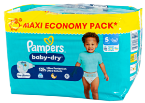 Pampers Couches Baby-Dry 5 Junior