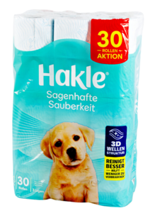 Hakle Carta igienica Sagenhafte Sauberkeit bianca 3 veli 30 rotoli