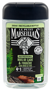 Le Petit Marseillais Doccia gel uomo legno di ginepro 2x250ml