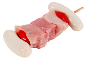 Spiedini di carne mista freschi