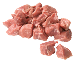 Fresh pork stew meat