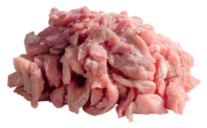 Fresh veal strips