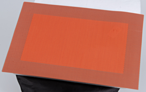 Set de Table Pol./PVC Orange 45x30 cm
