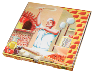 Carton à pizza en cellulose 30 x 30 x 3 cm