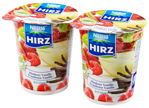 Nestlé Hirz Yogurt lampone e vaniglia 2x180g