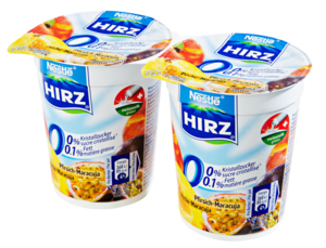 Nestlé Hirz Yogurt 0% pesca e maracuja 2x180g