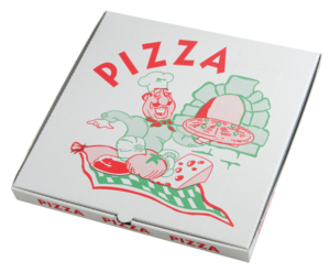 Cartons à pizza avec alu