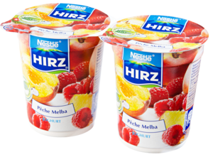 Nestlé Hirz Yogurt pesca e lampone 2x180g