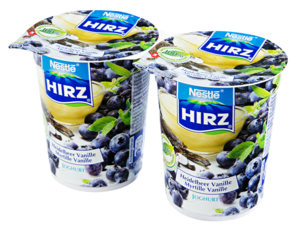 Yogurt mirtillo e vaniglia