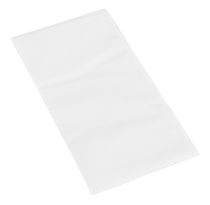 Serviettes blanches 2 plis 1/8