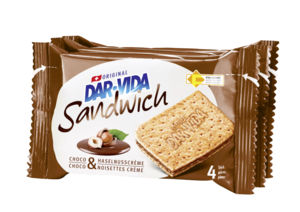 Dar-Vida Sandwich cioccolato e nocciole 3 porzioni 195g