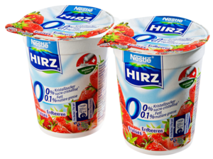Nestlé Hirz Yogurt 0% alla fragola 2x180g
