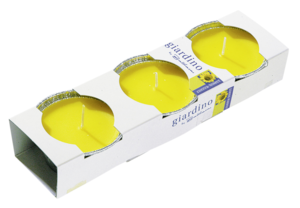 Campingkerze Citronella Gelb 3x