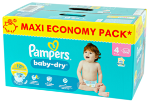 Pampers Couches Baby-Dry 4 Midi, 9