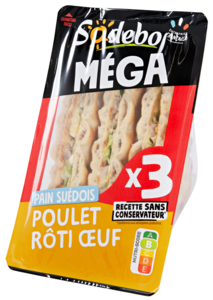Sodebo Sandwich Club pollo e uovo 230g