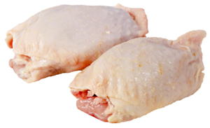 Poulet-Oberschenkel frisch, aus Ungarn, ohne Bein, mit Haut, ca. 1.5 kg