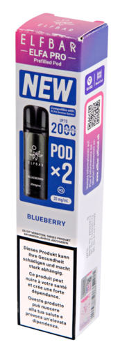 Elfbar Elfa pro pod blueberry, 10 x 2 pièces