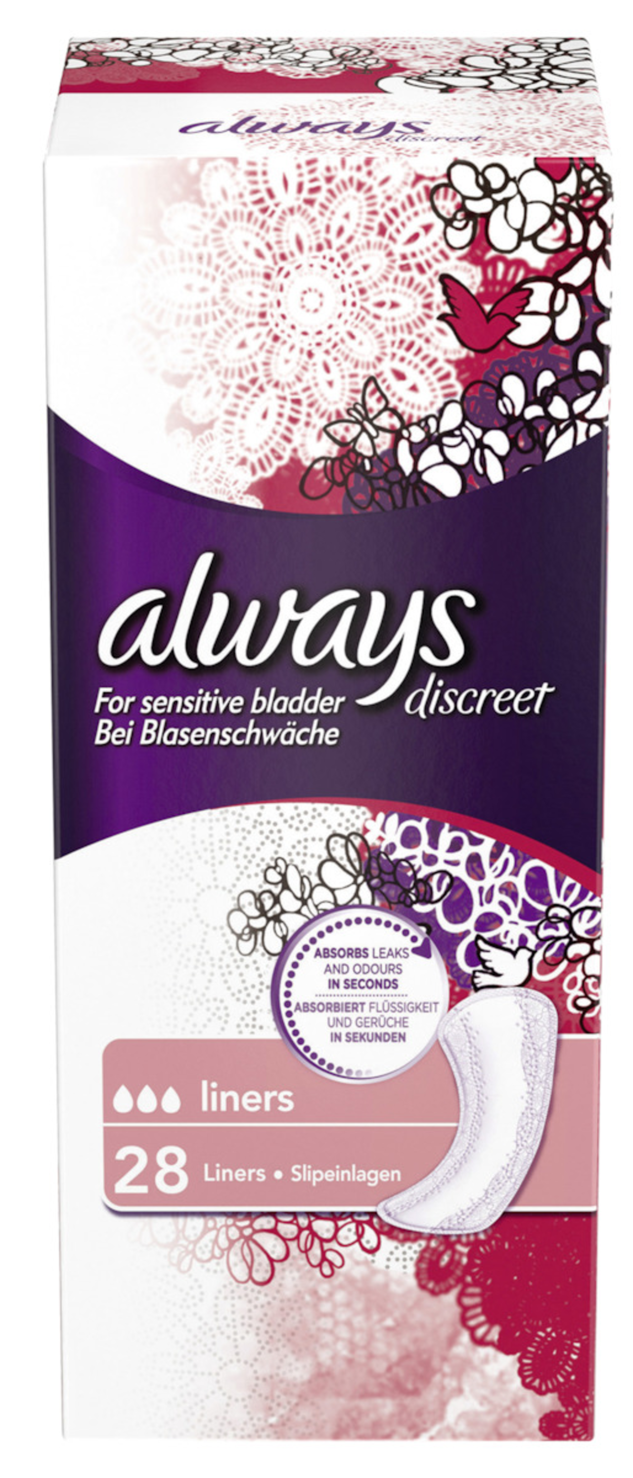 Discreet Normal Plus Always Discreet Normal Long Plus 28x, paquet