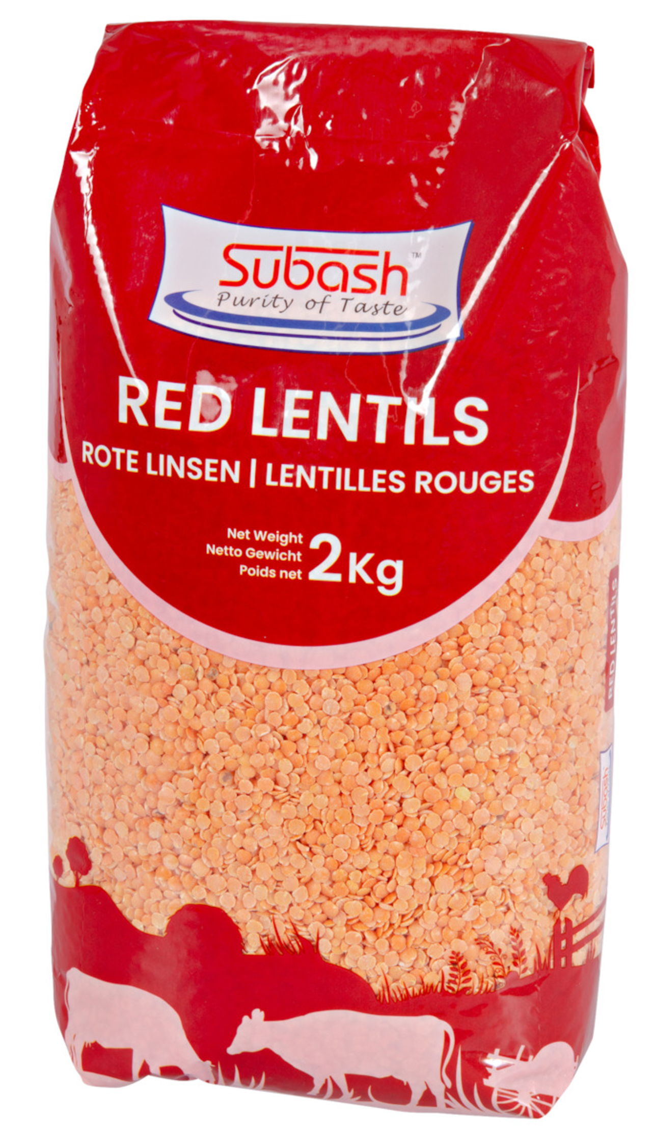 Subash Ch Lentilles rouges, Subash, 2 kg