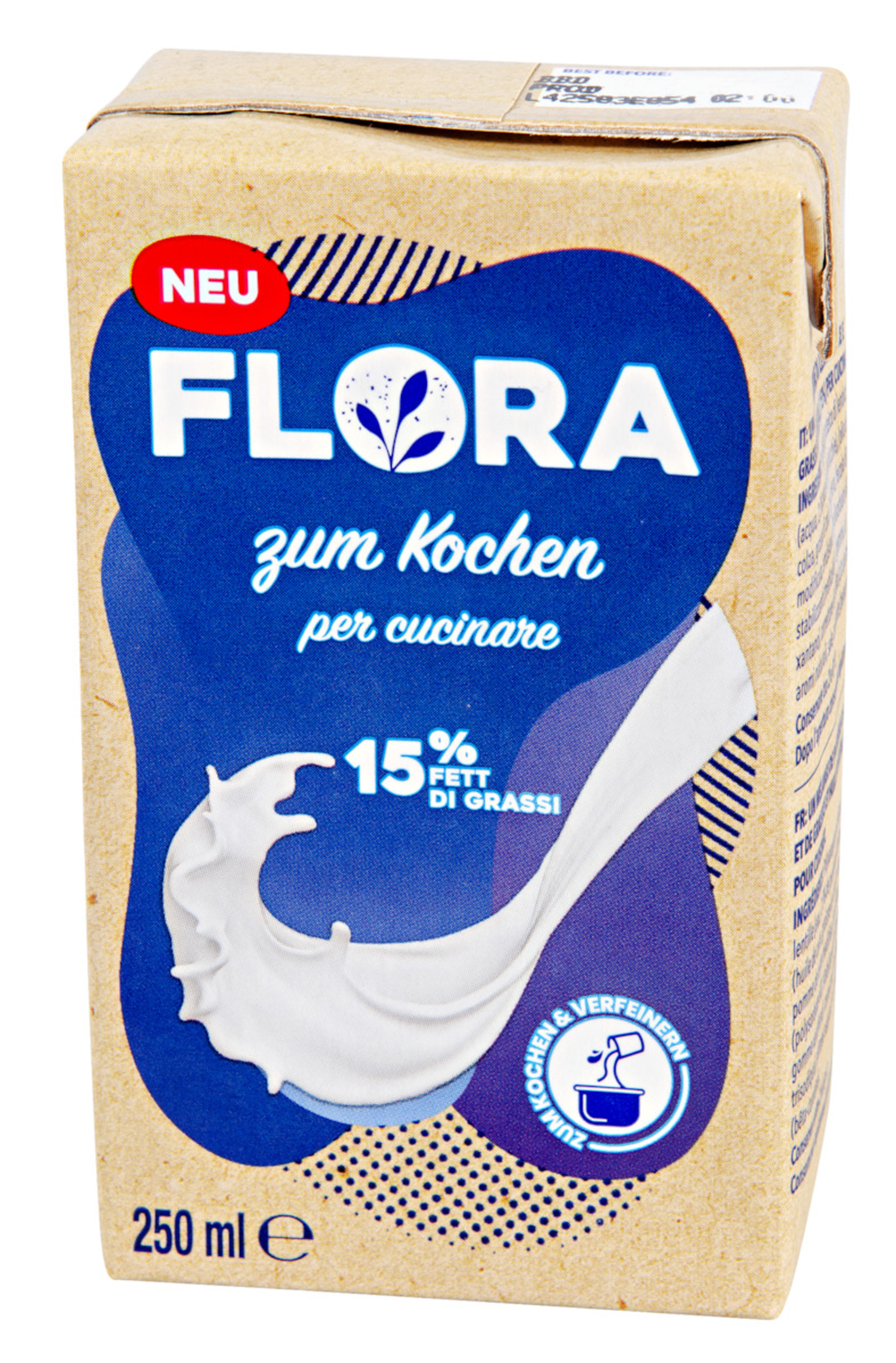 Flora Cream pour Cuisiner 15% 250 ml, pièce