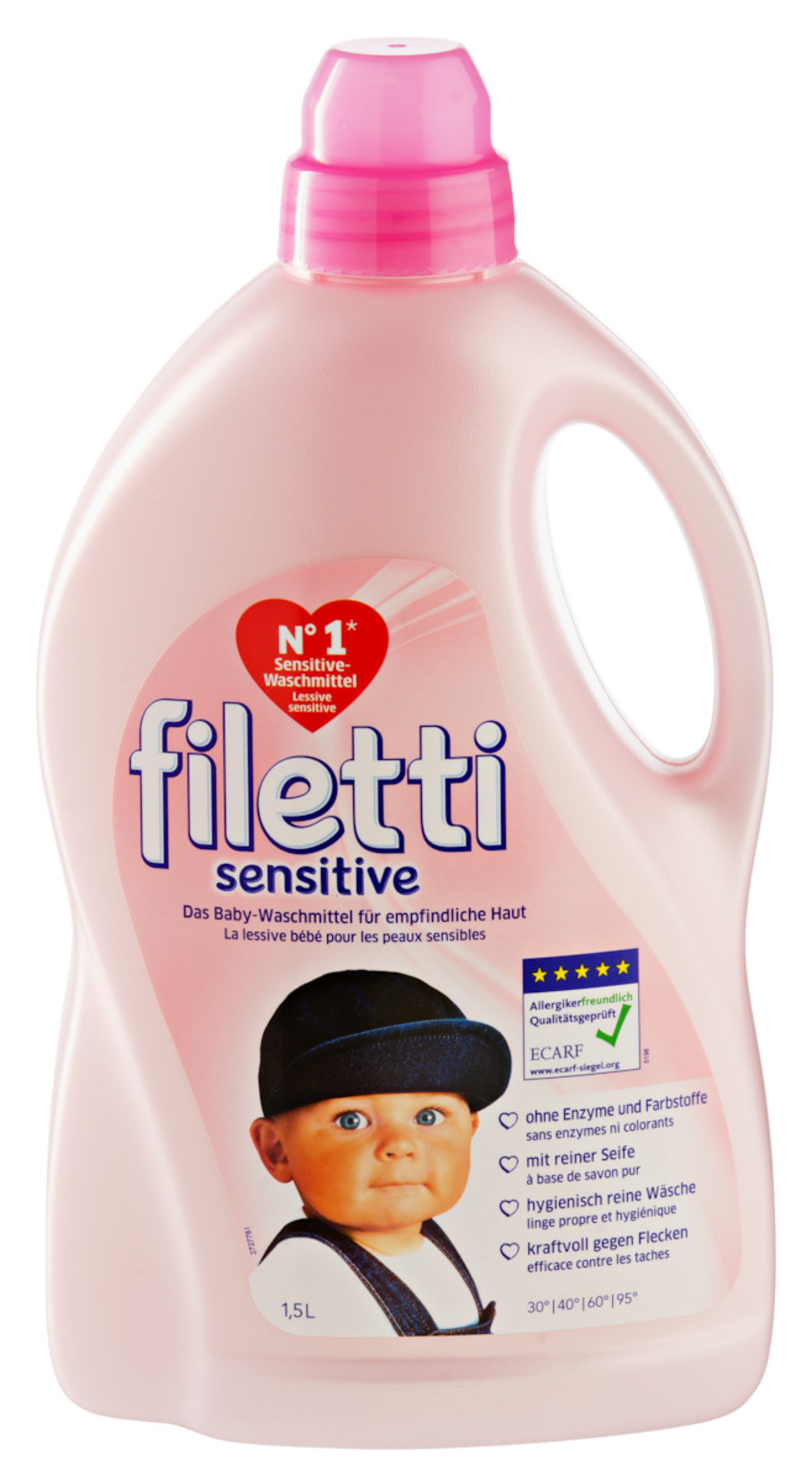 Filetti Sensitive Lessive liquide sensitive, Filetti, 2 x 1.52 l