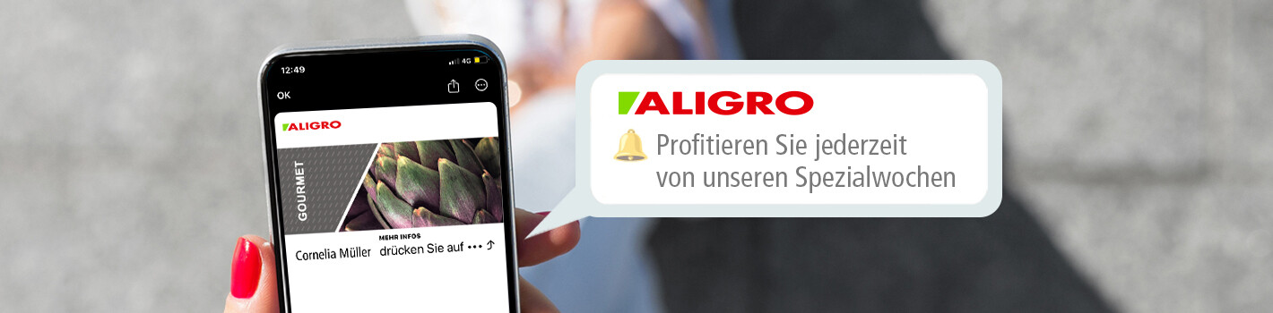 Ihre ALIGRO-Karte auf Ihrem Smartphone