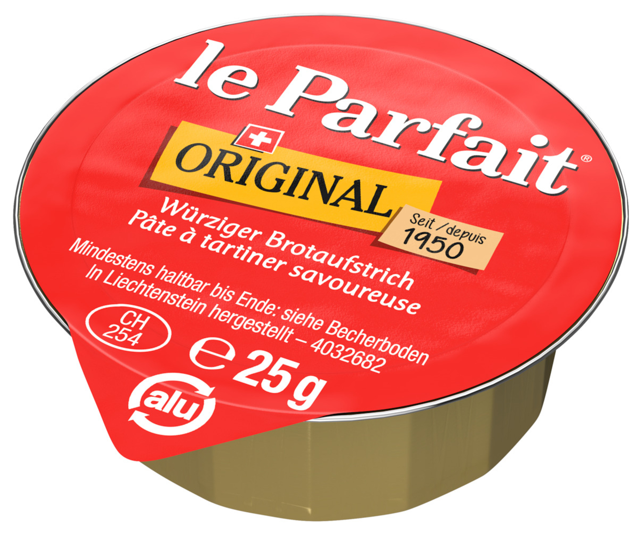Le Parfait Brotaufstrich mit Leber, Original, 18 x 4 x 25 g