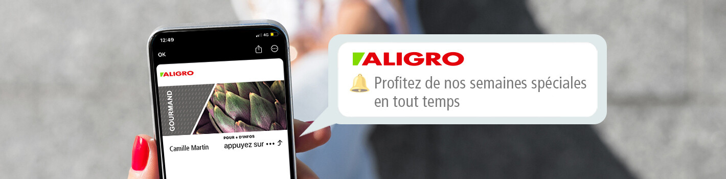Votre carte ALIGRO sur votre smartphone