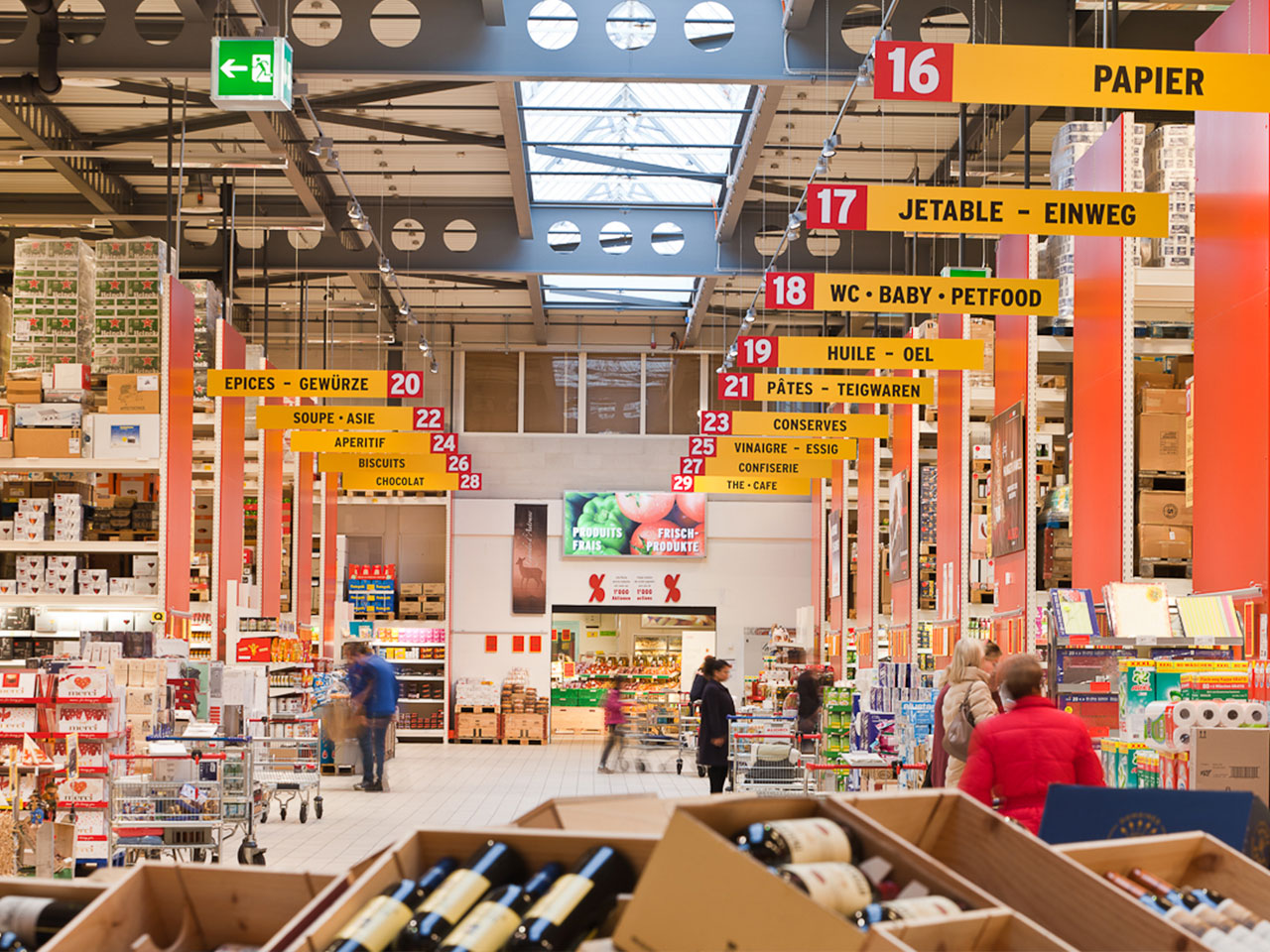 Halle du marché ALIGRO de Matran en 2017