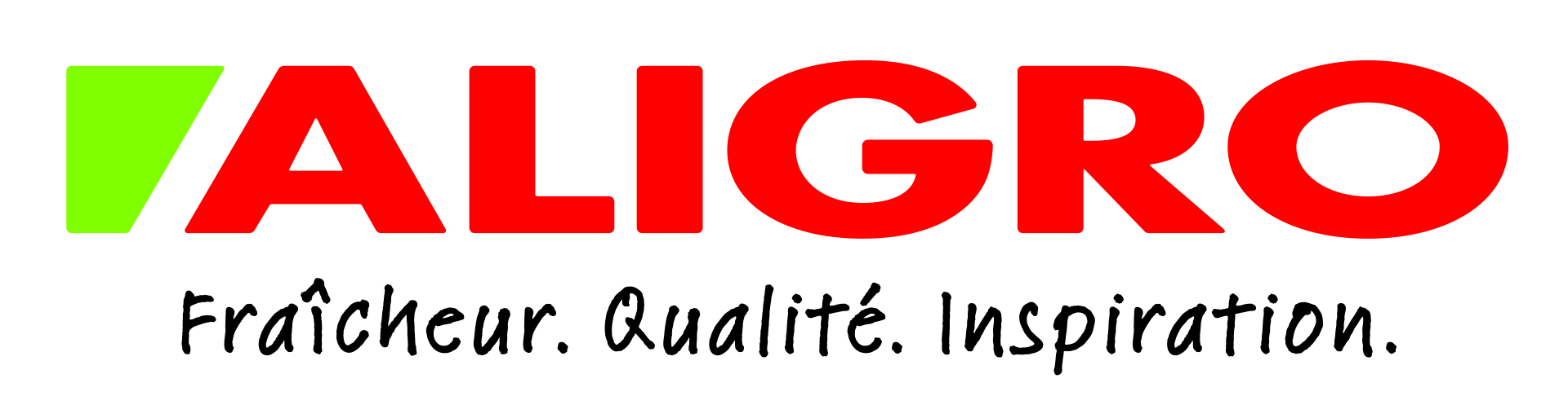 Logo ALIGRO avec slogan, CMYK